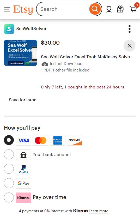 Etsy secure checkout illustration